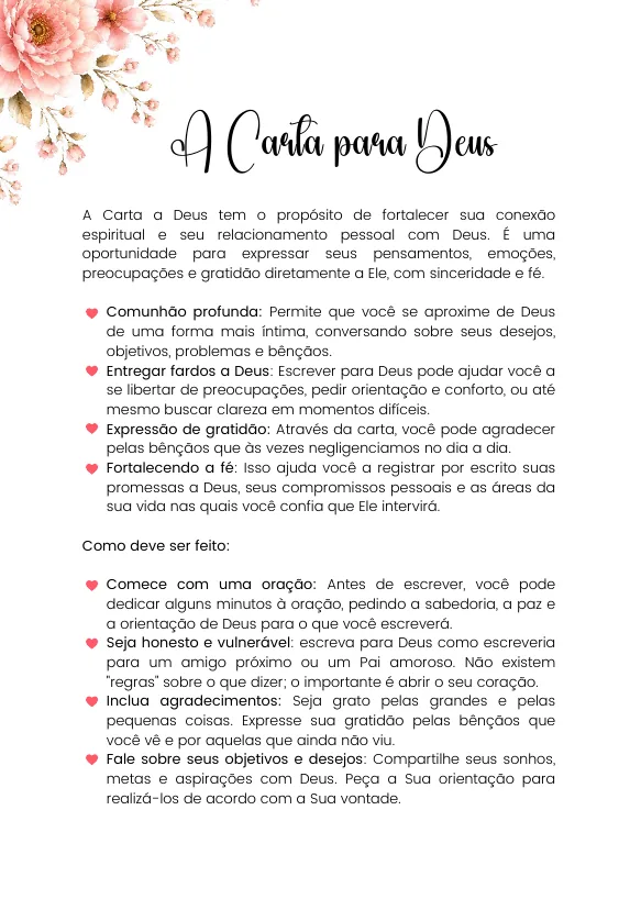 Página interna do caderno